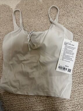 lululemon athletica Strappy Nulu Shelf Tank - Light Cream